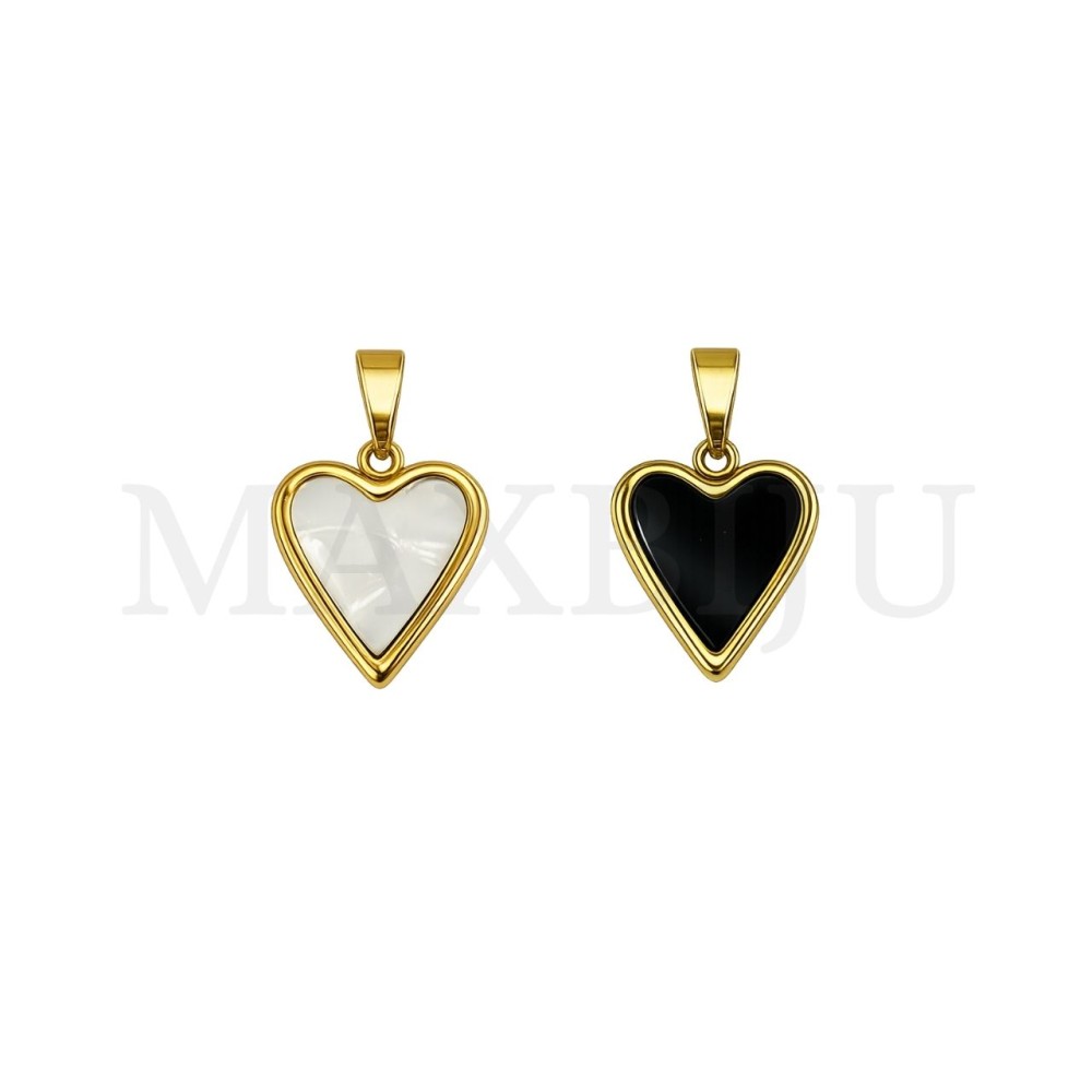 Stainless Steel Heart Pendant 17x20mm.