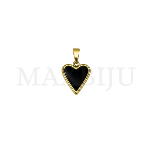 Stainless Steel Heart Pendant 17x20mm.