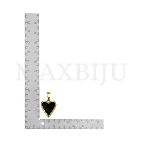 Stainless Steel Heart Pendant 17x20mm.