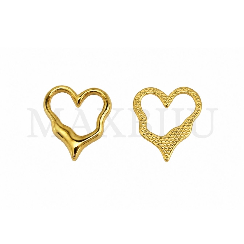 Stainless Steel Heart Pendant 17x19mm.