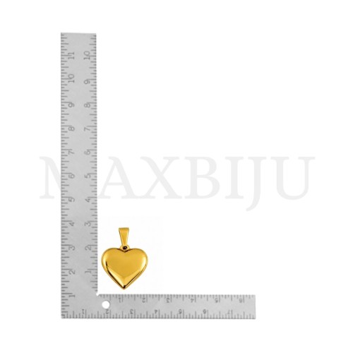 Stainless Steel Heart Pendant 21x20mm.