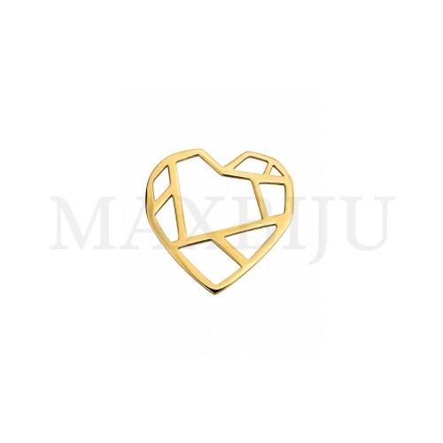 Stainless Steel Heart Pendant 25x24mm.