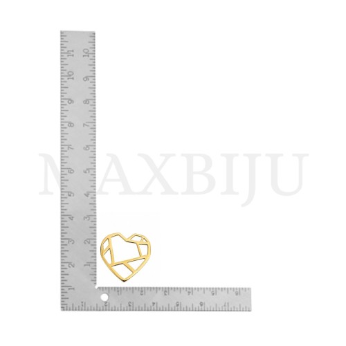 Stainless Steel Heart Pendant 25x24mm.