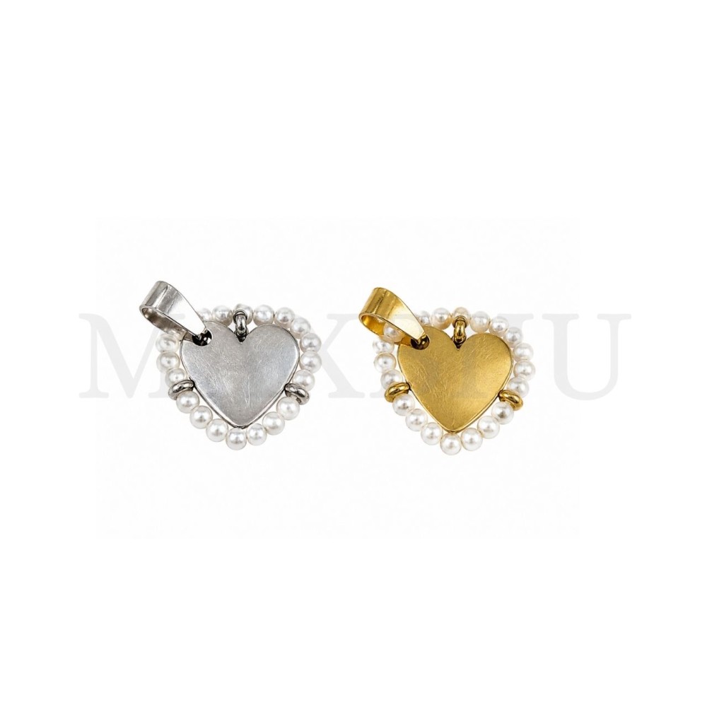 Stainless Steel Heart Pendant 23x19mm.