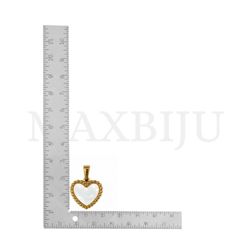 Stainless Steel Heart Pendant 20x20mm.