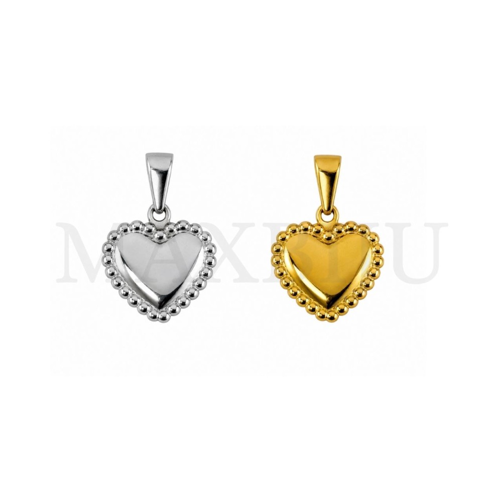 Stainless Steel Heart Pendant 18x19mm.