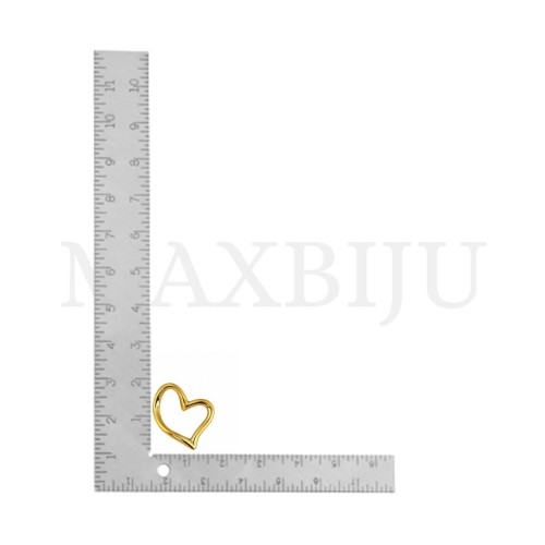 Stainless Steel Heart Pendant 16x15mm.