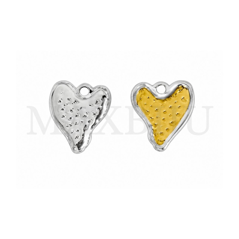Stainless Steel Heart Pendant 14x15mm.