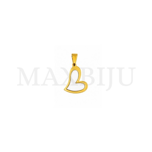 Stainless Steel Heart Pendant 22x18mm.