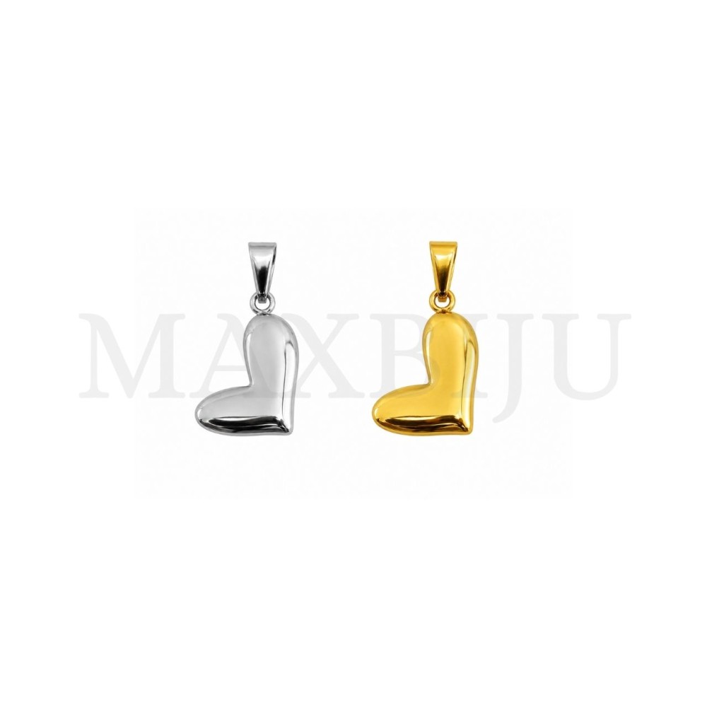 Stainless Steel Heart Pendant 25x21mm.
