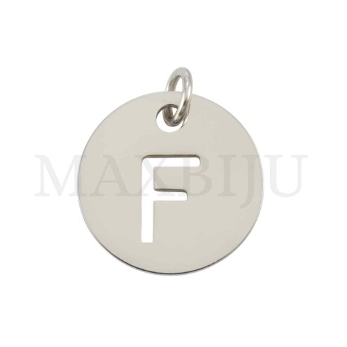 Steel 12mm Round Medal Letter
