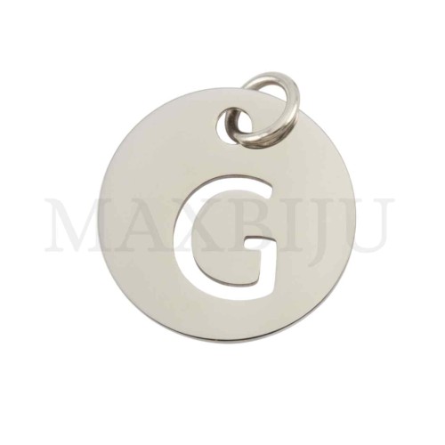 Steel 12mm Round Medal Letter