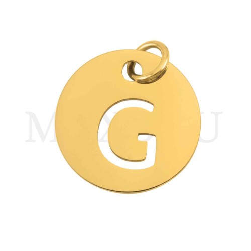 Steel 12mm Round Medal Letter