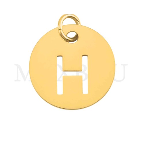Steel 12mm Round Medal Letter