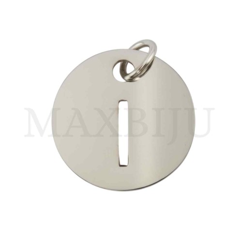 Steel 12mm Round Medal Letter