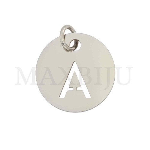 Steel 12mm Round Medal Letter
