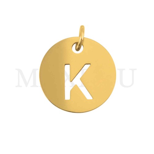 Steel 12mm Round Medal Letter