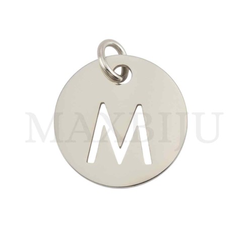 Steel 12mm Round Medal Letter