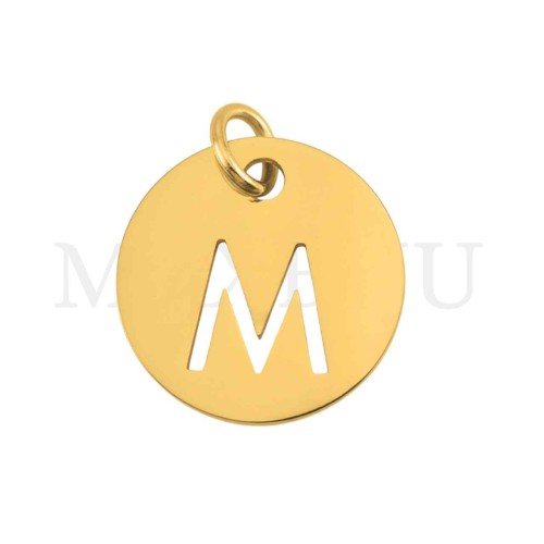 Steel 12mm Round Medal Letter