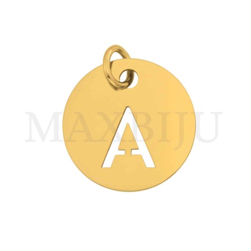 Steel 12mm Round Medal Letter