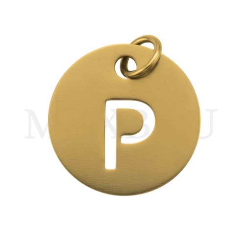 Steel 12mm Round Medal Letter