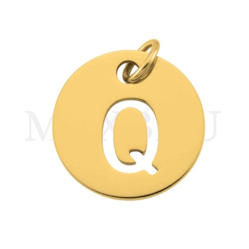 Steel 12mm Round Medal Letter