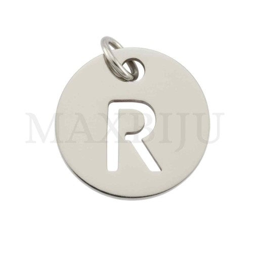 Steel 12mm Round Medal Letter