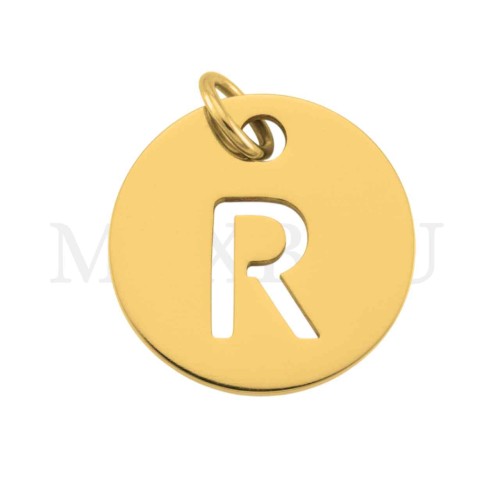 Steel 12mm Round Medal Letter