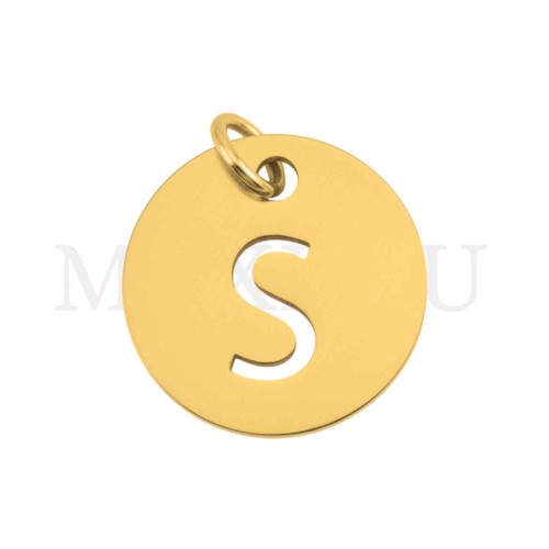 Steel 12mm Round Medal Letter