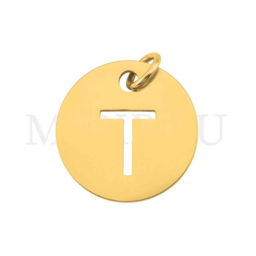 Steel 12mm Round Medal Letter