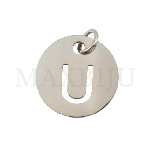 Steel 12mm Round Medal Letter