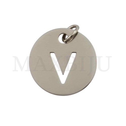 Steel 12mm Round Medal Letter