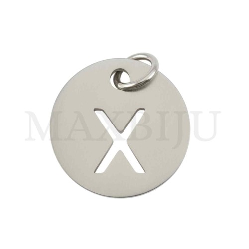 Steel 12mm Round Medal Letter