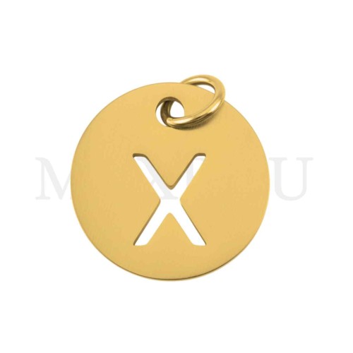 Steel 12mm Round Medal Letter