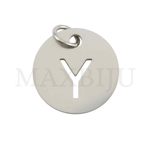 Steel 12mm Round Medal Letter