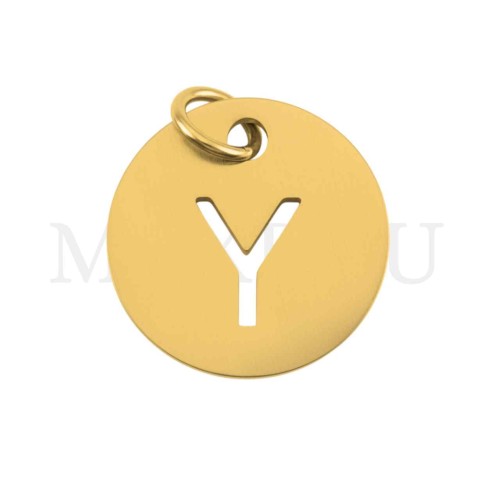 Steel 12mm Round Medal Letter