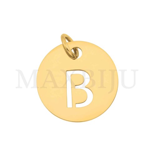 Steel 12mm Round Medal Letter