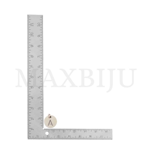 Steel 12mm Round Medal Letter