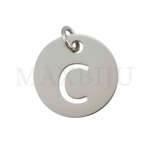 Steel 12mm Round Medal Letter