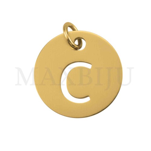 Steel 12mm Round Medal Letter