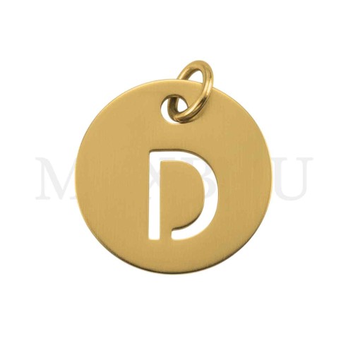 Steel 12mm Round Medal Letter