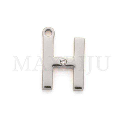 Steel 10mm Pendant  Letter