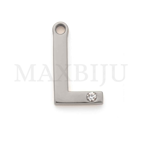 Steel 10mm Pendant  Letter