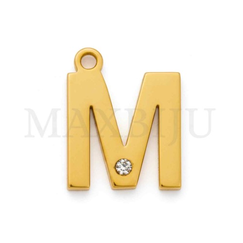 Steel 10mm Pendant  Letter