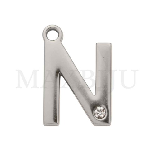 Steel 10mm Pendant  Letter