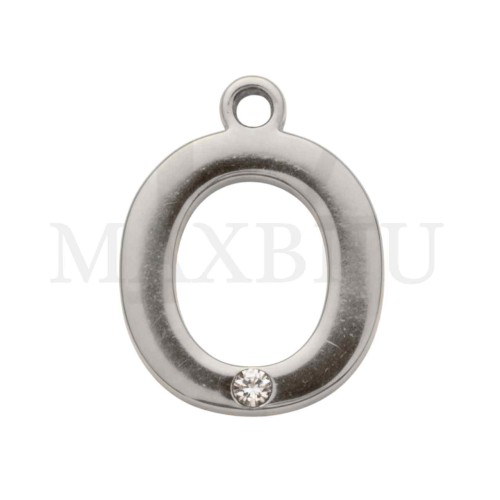 Steel 10mm Pendant  Letter