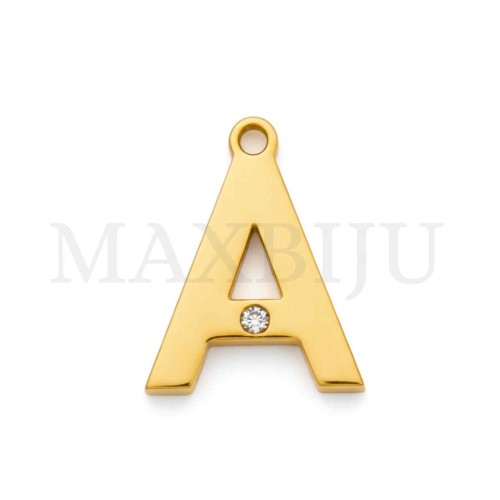 Steel 10mm Pendant  Letter