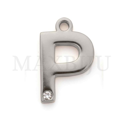 Steel 10mm Pendant  Letter
