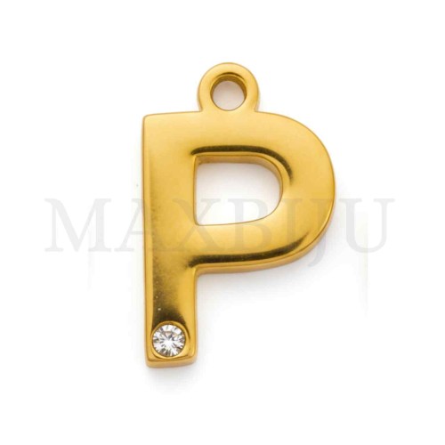 Steel 10mm Pendant  Letter