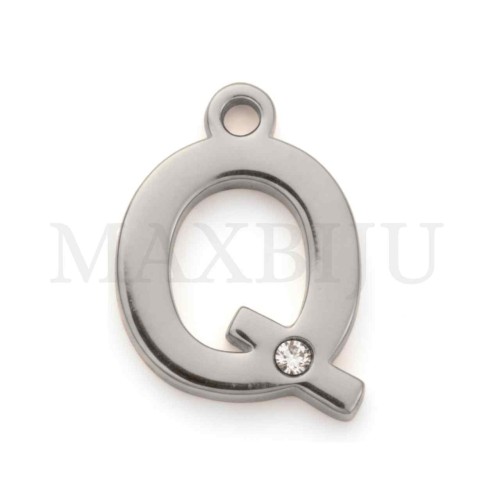 Steel 10mm Pendant  Letter